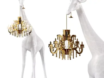 Giraffe in love xs Low-poly 3D model