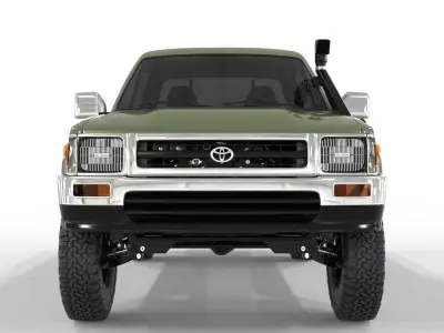 Generic Hilux 1997 Double Cab 4x4  3D model