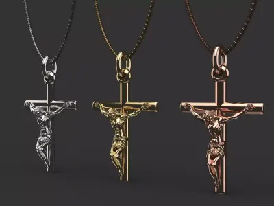 Crucifix Necklace  3D print model
