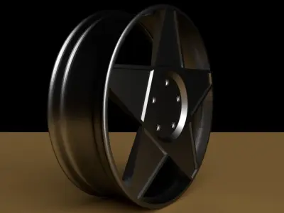 Llanta 02 Low-poly 3D model