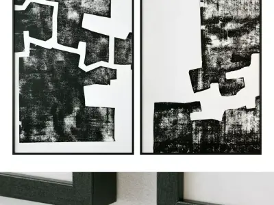 Gallery Wall 64 3D model