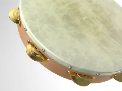 timbrel tambourine 3D model