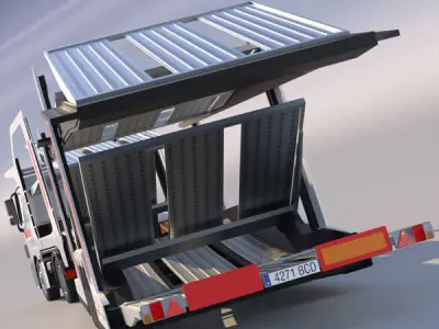 Mercedes Actros Car Transporter 3D model