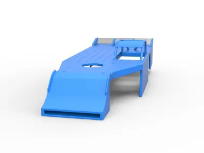 Shell of Asphalt Modified stock car V4 Scale 1 to 25 3D print model