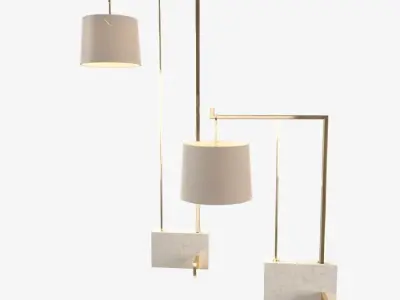 Piloti Floor Lamp 3D model