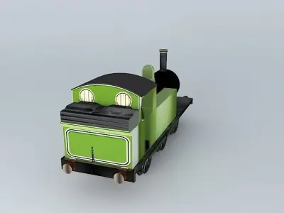 Eco Rail Track Tank Engine Dummy Old Steam Days Free 3D model