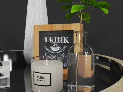 decorative set 3 3D model