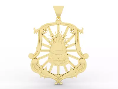 Virgen de la Caridad Pendant New Style 3D print model