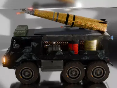 military vehicle 3D model