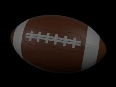 Rugby Ball Low-poly 3D model