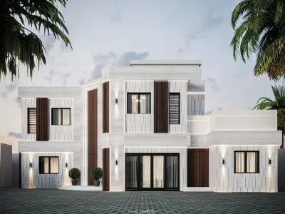 02 Modern Villa 3D model