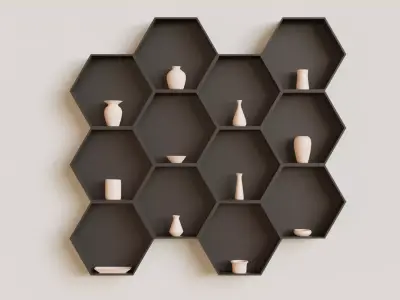 Vase Collection Low-poly 3D model