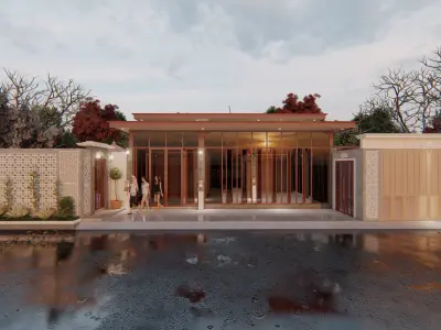 DESAIN KAFE ALA JEPANG 3D model