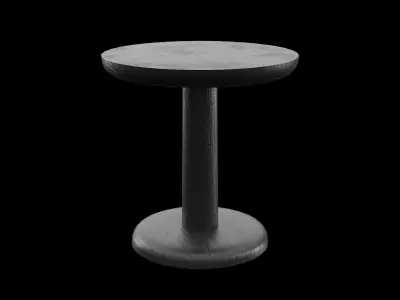 PON Table BlackAshWood Low-poly 3D model