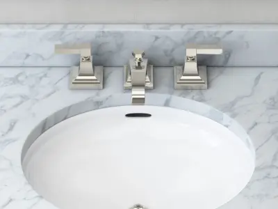 RH HUTTON SINGLE WASHSTAND 3D model