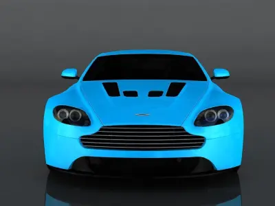 Aston Martin V12 Vantage Low-poly 3D model