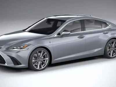 Lexus ES F-sport 2022 3D model