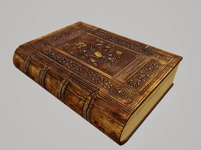 Old Books set - PBR Game Ready Low-poly 3D model Low-poly 3D model