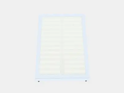 ESPEVAR Slatted mattress base with legs 13 Low-poly 3D model