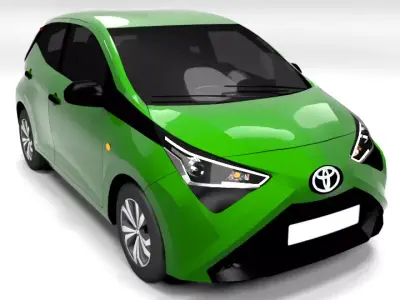 TOYOTA AYGO 5 DOOR Low-poly 3D model