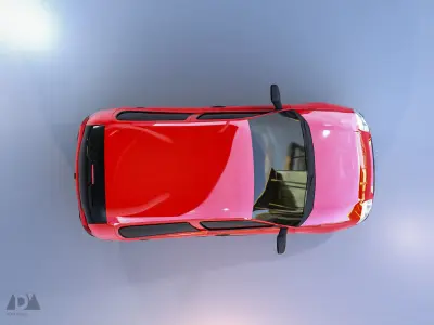 Renault Clio 2 Phase 1 Low-poly 3D model