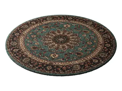 Round carpet 1 3D model