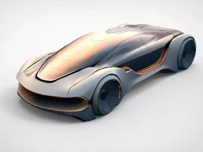 Futuristic car  3D model