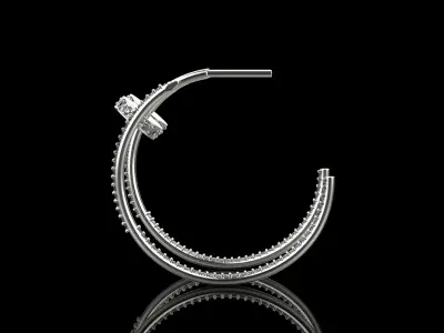 Earrings 10524 3D print model