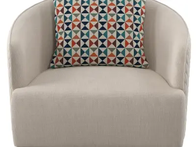 Opera luxury Italian armchair 3D model