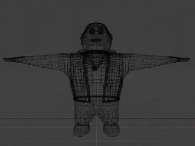 engineer Low-poly 3D model