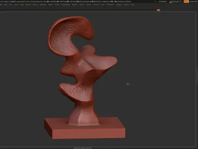 Modern Abstract Decorative sculpture 3d print model 3D print model purchase