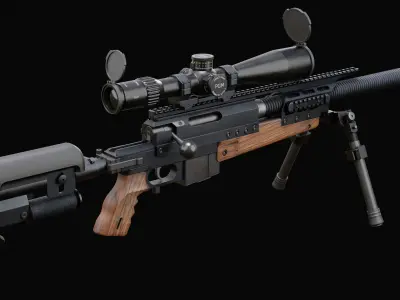 PGM Ultima Ratio Low-poly 3D model