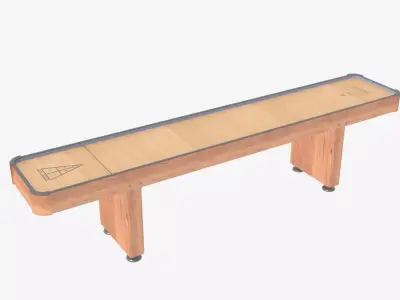 Shuffleboard Table 3D model