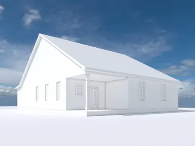 Cape Cod House 3 3D model