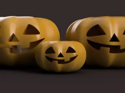  Halloween Pumpkin Tealight Holder 3D print model