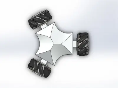 3d mecanum wheels arduino mecanum robot for  mecanum wheel robot 3D print model