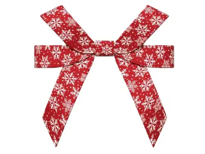 Christmas Bow Ribbon 54 Low-poly 3D model