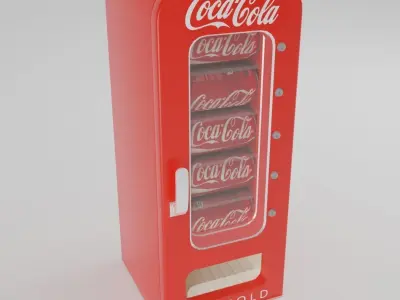 Drinks vending mashine Free 3D model