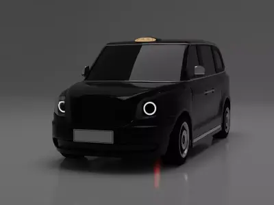 London Taxi-Levc TX 2017 3D Model 3D model