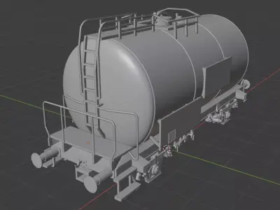 H0 1-87 scale Leichtbau tank car 3D print model