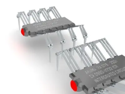 IC Chip Spider Concept Design Free 3D model