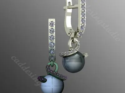Earrings n8 3D print model