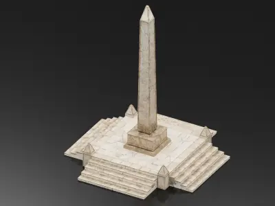 Egyptian obelisk Low-poly 3D model