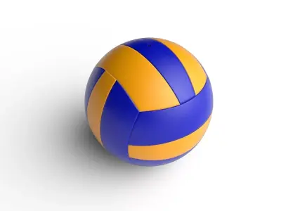 Voleyball Ball M01C Low-poly 3D model
