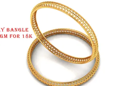 Turkey Gold Bangle Bracelet  3D print model
