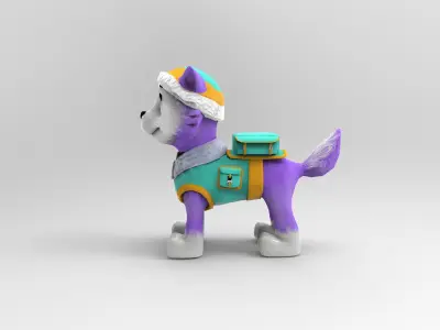 Everest Paw Patrol Low-poly 3D model