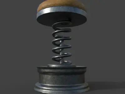 mechanical chair Low-poly 3D model