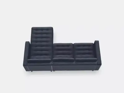 LANDSKRONA 3-seat sofa 10 Low-poly 3D model