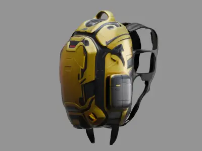 Stylized Backpack BP24 Low-poly 3D model