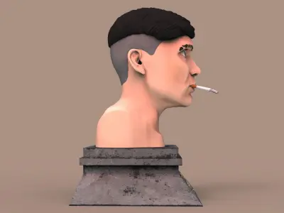 Thomas Shelby Bust Statue 3D print model